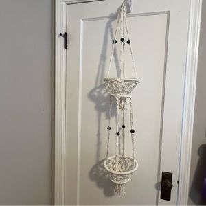2-Tier Macrame Decorative Hanging Baskets